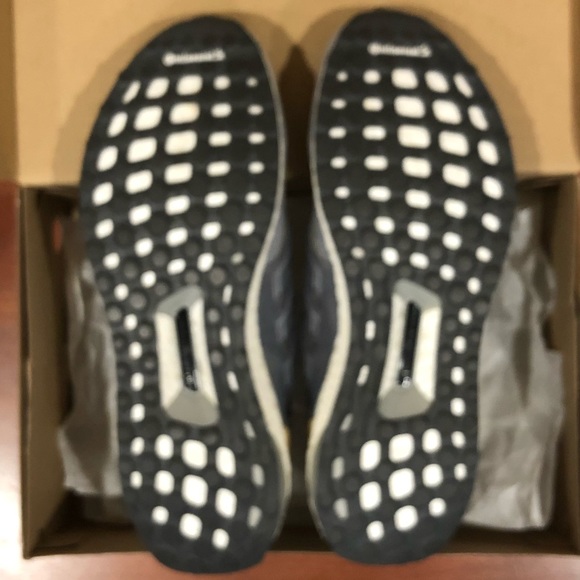 Adidas Ultra Boost 3.0 Grey Leather Cage Sneakers - Picture 5 of 8